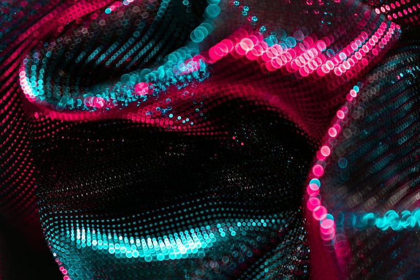 Bokeh on folded glossy fabric by Mixed media vector arts