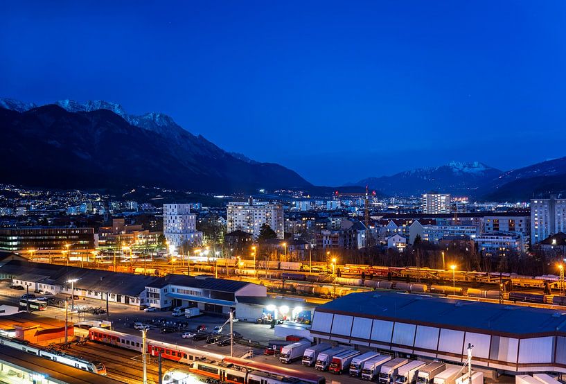 Innsbruck in the blue hour by ManfredFotos