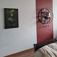 Klantfoto: Vrouw in het groen van Bert Nijholt, op canvas