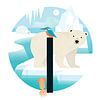 L'ours polaire et le calmar sur Hannahland .
