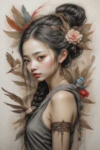 jeune fille chinoise par Matthias Beckmann