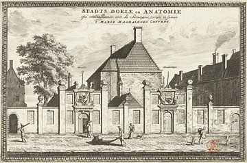 Coenraet Decker, Ansicht der Stadttore und des Chirurgenzimmers in Delft, 1678 - 1703