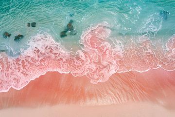Pastel-coloured dream beach by Poster Art Shop