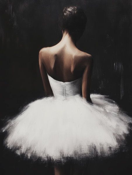 Ballerina in black and white by Carla Van Iersel