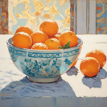 Citrus Serenity van Abstract Schilderij