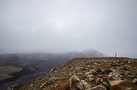 Foggy landscape at the Fagradalsfjall volcano, Iceland | Travel photography by Kelsey van den Bosch thumbnail