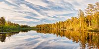 The tranquil lake in Sweden