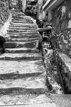 levada near old stairs from stone