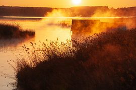 A mystical sunrise at Lake Federsee near Bad Buchau by Jiri Viehmann