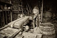 Oude traktor op Franse boerderij van Halma Fotografie thumbnail