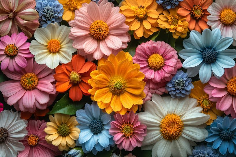 malerischen exotischen Blumen Hintergrund von Egon Zitter