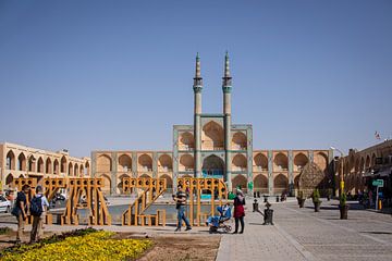 Grote plein in Yazd, Iran van Marcel Alsemgeest