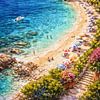 Mediterranean Summer Cove – Turquoise Beach Landscape by Dodik Hariyono