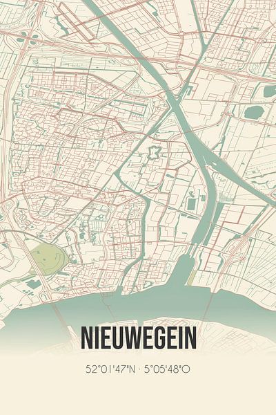 Vintage map of Nieuwegein (Utrecht) by Prints of Place