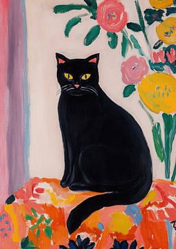 Cat in Matisse style by Niklas Maximilian