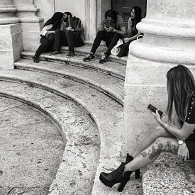 Straatfoto in Rome van Hans Van Leeuwen