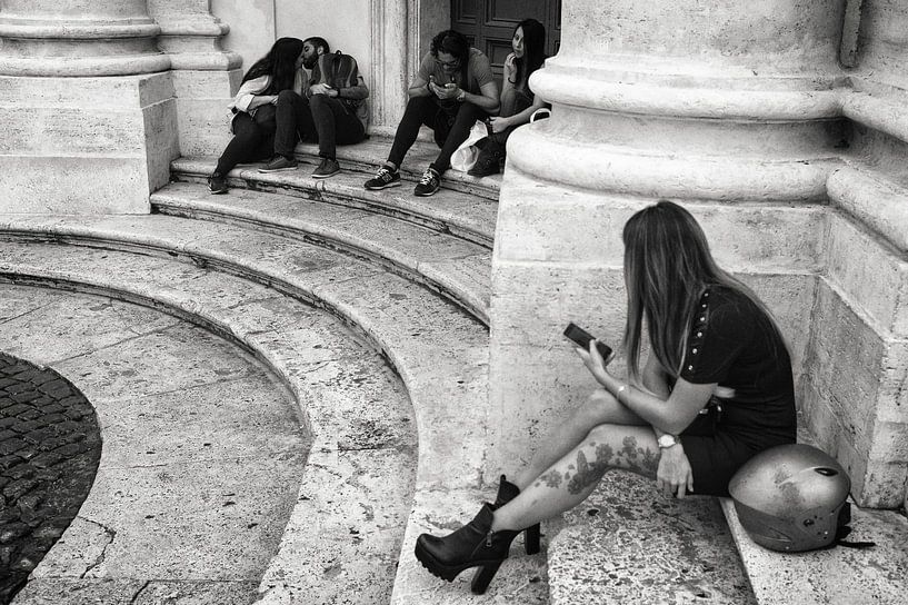 Straatfoto in Rome van Hans Van Leeuwen