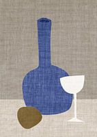 TW Living - BLUE Linen - VASE