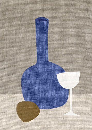 TW Living - BLUE Linen - VASE