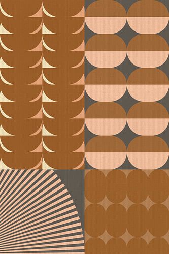 Retro geometrisch patroon. Moderne abstracte kunst IV