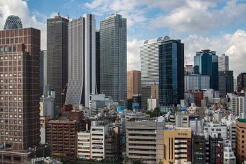 Skyline of Shinjuku in Tokyo, Japan by Marcel Alsemgeest