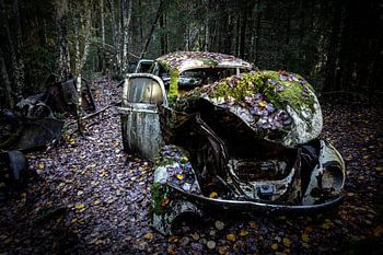 Alter VW - Käfer In Bastnaes, Schweden