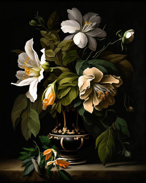 Nature morte avec des fleurs. par AVC Art Studio