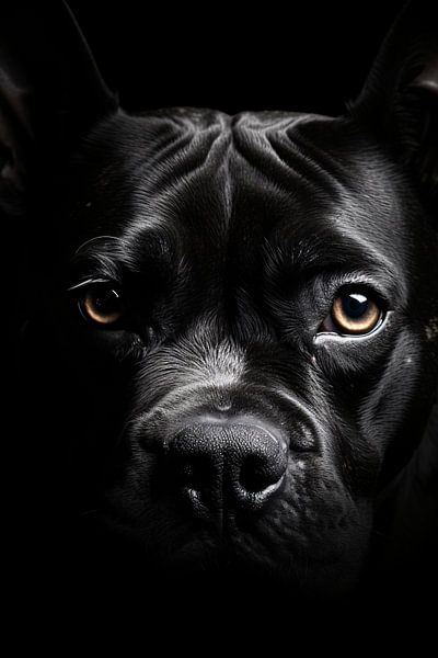 Tier Portrait in Schwarz-Weiß minimalistische art fotografie von Thilo Wagner