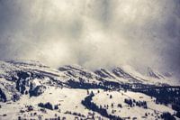 Les Churfirsten dans les nuages