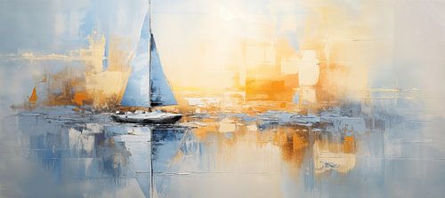 Bateau à voile | Bateau à voile abstrait sur Art Merveilleux