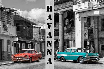 Havana Cuba Klassieke Auto's van Carina Buchspies