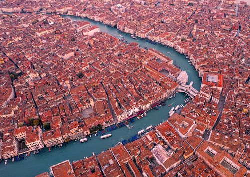 Venetië vanuit de lucht met het Canal Grande