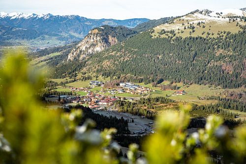 Uitzicht van de Iseler naar de Oberjoch