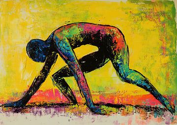 Vivid Colors in Active Contortion van De Mooiste Kunst