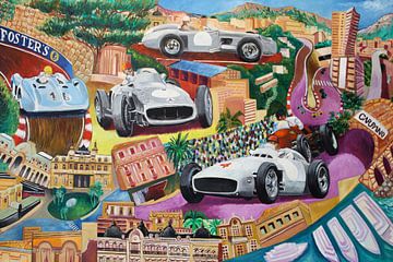 Fangio, Grand-prix Monaco Mercedes van Jeroen Quirijns