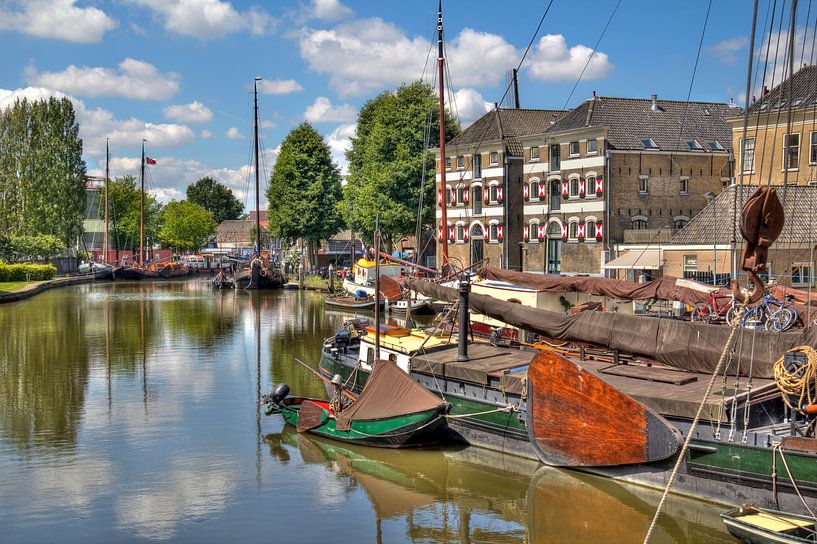 Oude haven van Gouda van Jan Kranendonk