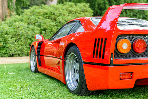Ferrari F40 supercar uit de jaren 80