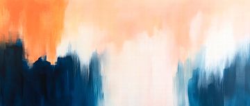 Abstract colour composition - warm and cold by Poster Art Shop