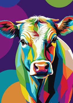 Charolais Pop Art Stijl van MIROKKU
