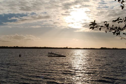 Zonsondergang bij de Wieden