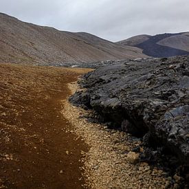 Erstarrte Lava aus nächster Nähe in Island | Reisefotografie von Kelsey van den Bosch