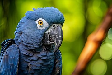 Portrait of a Spix's macaw in the wild by Animaflora PicsStock