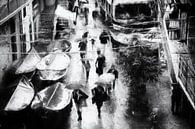 Straatfotografie Italië - Regen in Manarola van Frank Andree thumbnail