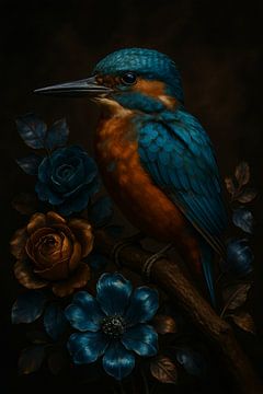 Clair-Obscur Ijsvogel – mysterie in blauw en koper van But First Framing