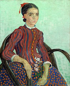 La Mousmé, Vincent Van Gogh, Dutch, impressionism, post-impressionism, post-impressionist
