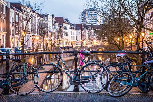 Een typisch Utrechts beeld aan de Oudegracht