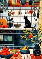 Cat in the kitchen #cat #catlife