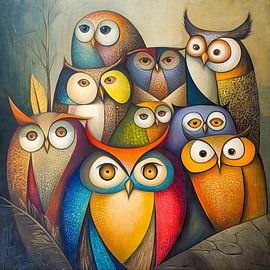 Owls by Jutta Maria Pusl