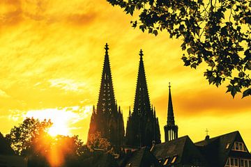 Silhouet van de Dom van Keulen van Dieter Walther