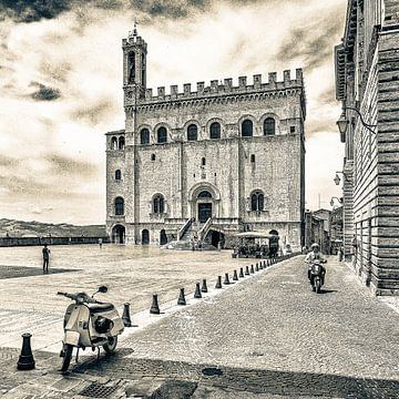 Paleis van de Consuls, Gubbio, Umbrië, Italië. van Jaap Bosma Fotografie